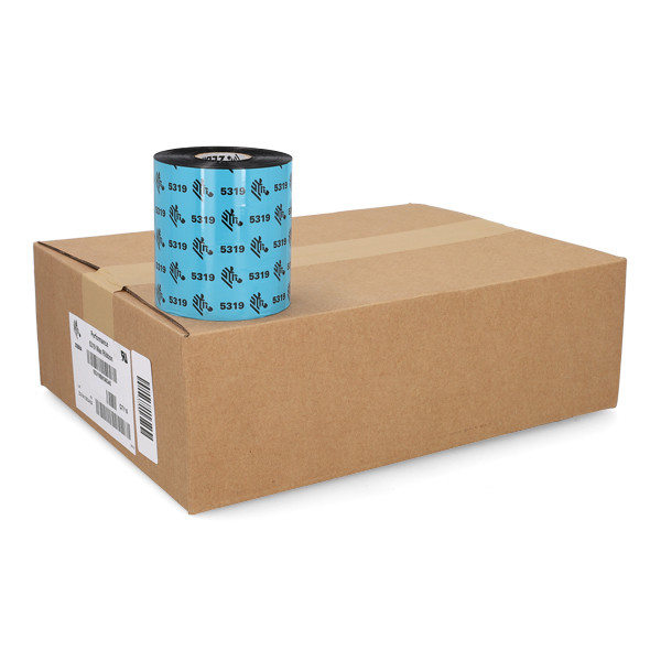 Zebra 5319 wax ribbon (05319BK08345) 83 mm x 450 m (6 ribbons) 141102 - 1