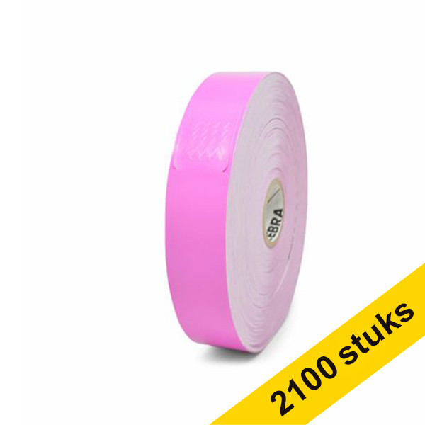 Zebra Z-Band Fun (10012713-5K) roze 25 mm x 254 mm (6 x 350 stuks) 10012713-5K 141248 - 1