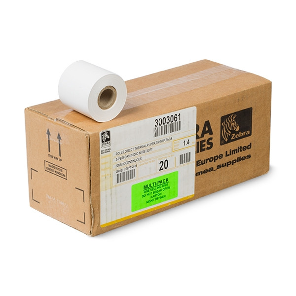 Zebra Z-Perform 1000D 80 Receipt (3003061) 50 mm breed (20 rollen) 3003061 140168 - 1