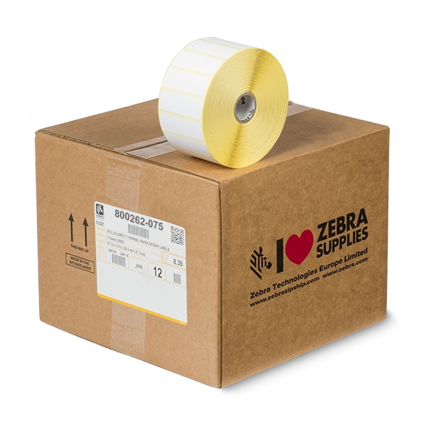 Zebra Z-Select 2000D label (800262-075) 57 x 19 mm (12 rollen) 800262-075 140014 - 1