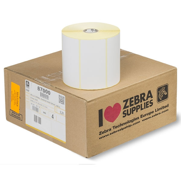 Zebra Z-Select 2000D label (87000) 100 x 50 mm (4 rollen) 87000 140028 - 1