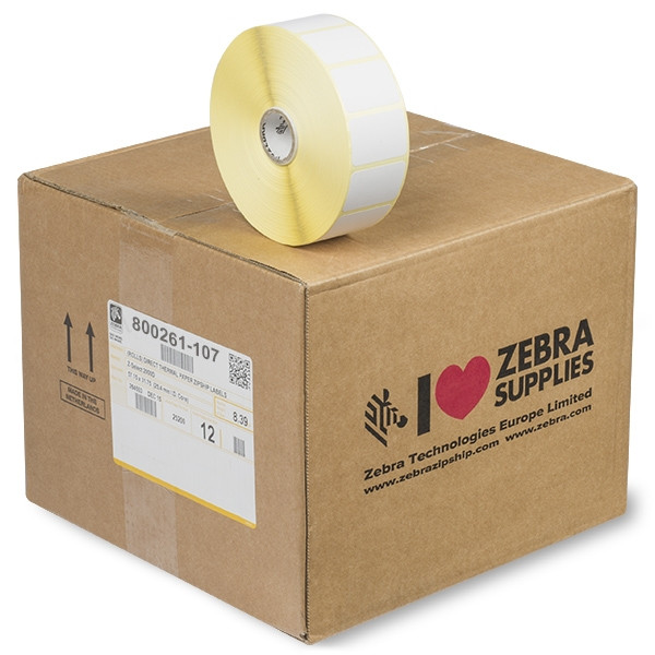 Zebra Z-Select 2000D verwijderbaar label (800261-107) 38 x 25 mm (12 rollen) 800261-107 140096 - 1