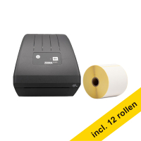 Zebra ZD220d direct thermal labelprinter met usb + 12 rollen 832933