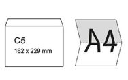 C5 (meerdere A4 vellen 1 keer gevouwen)