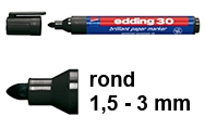 1,5 - 3 mm (Edding 30)