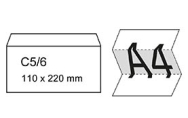 C5/6 (meerdere A4 vellen 2 keer gevouwen)