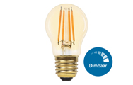 Dimbare kogel lamp goud E27