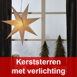Kerststerren met verlichting