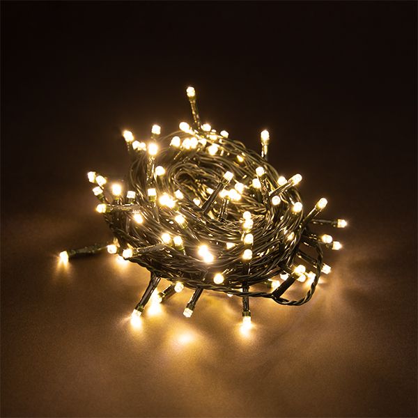 123led kerstverlichting extra warm wit & warm wit 12 meter 120 lampjes
