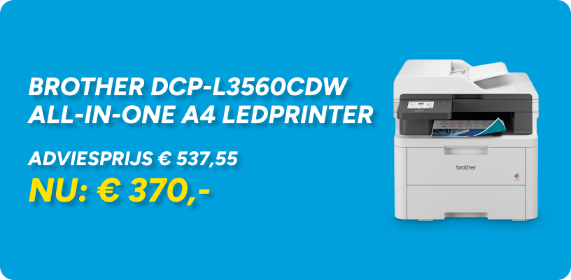 Brother DCP-L3560CDW all-in-one A4 ledprinter kleur met wifi (3 in 1)