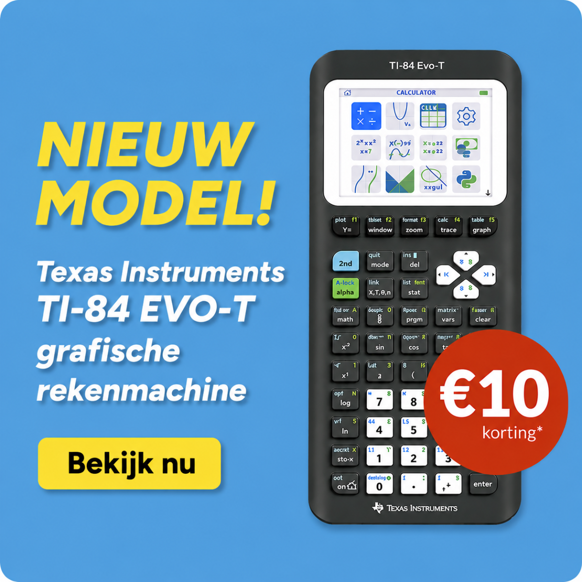 Texas Instruments TI-84 EVO-T grafische rekenmachine