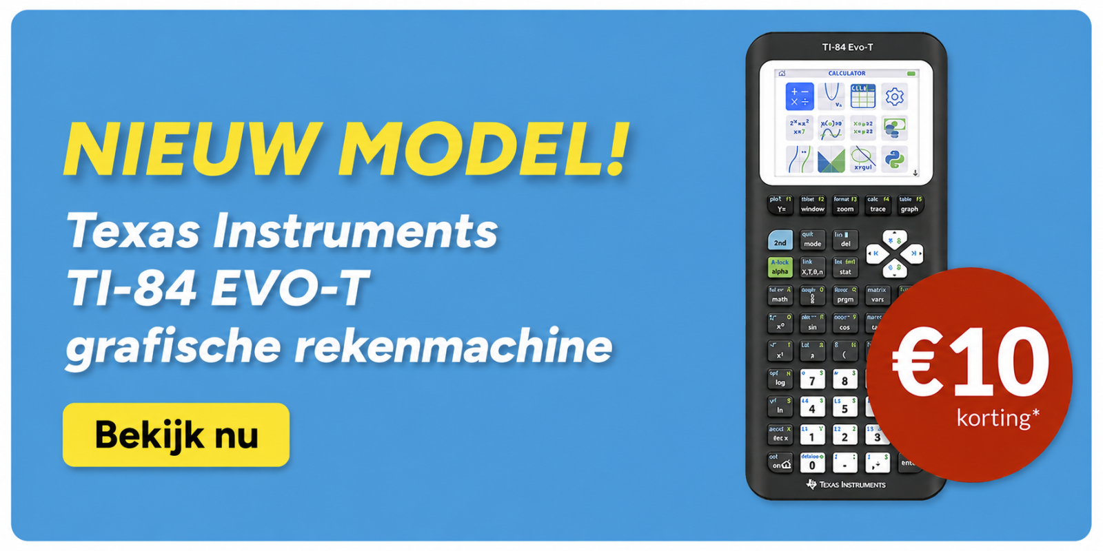 Texas Instruments TI-84 EVO-T grafische rekenmachine