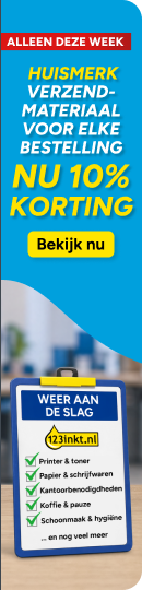 10% korting op verzendmateriaal