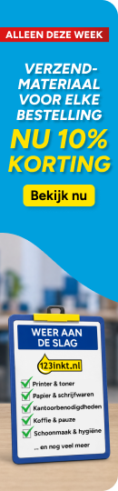 10% korting op verzendmateriaal