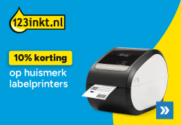 10% korting op huismerk labelprinters