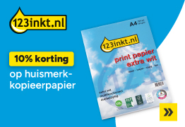 10% korting op huismerk kopieerpapier
