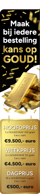 Maak bij iedere bestelling kans op goud!