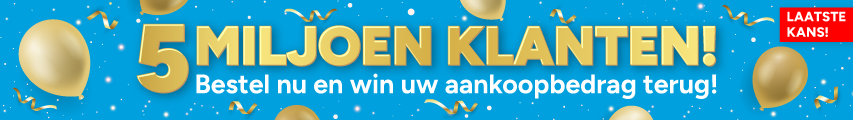 5 miljoen klanten! Vier het met ons mee.