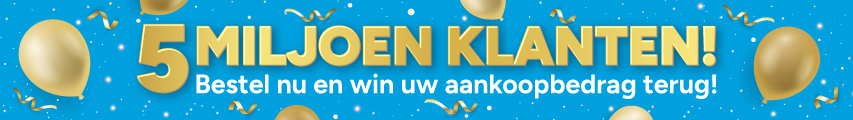 5 miljoen klanten! Vier het met ons mee.