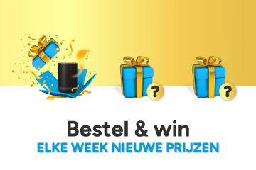 Bestel & win. Elke week nieuwe prijzen