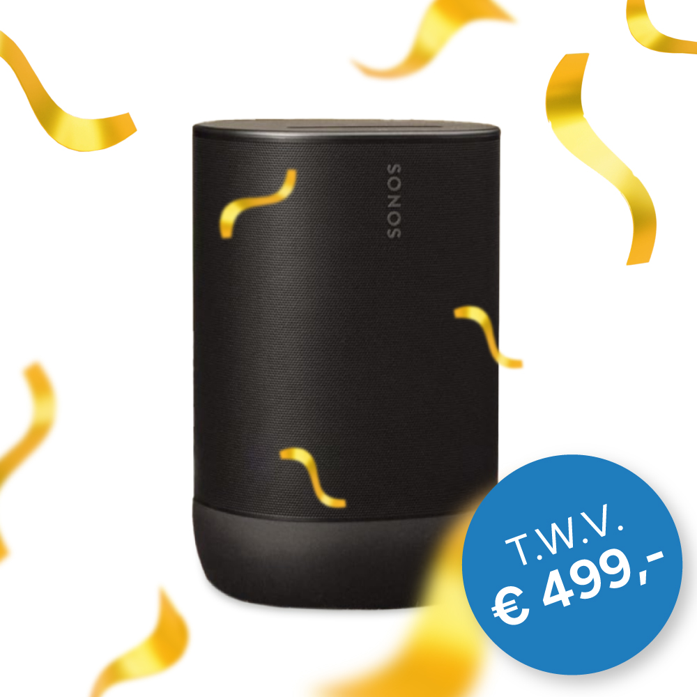 Maak kans op een Sonos Move 2-speaker! Maak kans op een Sonos Move 2-speaker!