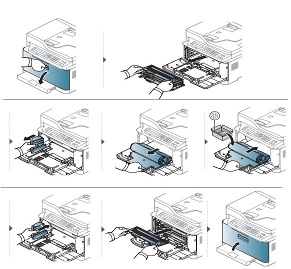 Instructies voor het verwijderen en vervangen van een drum voor de HP Color Laser MFP 178nw laserprinter