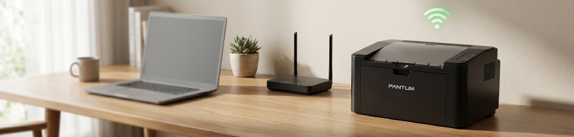 Hoe moet ik mijn Pantum printer verbinden met wifi?
