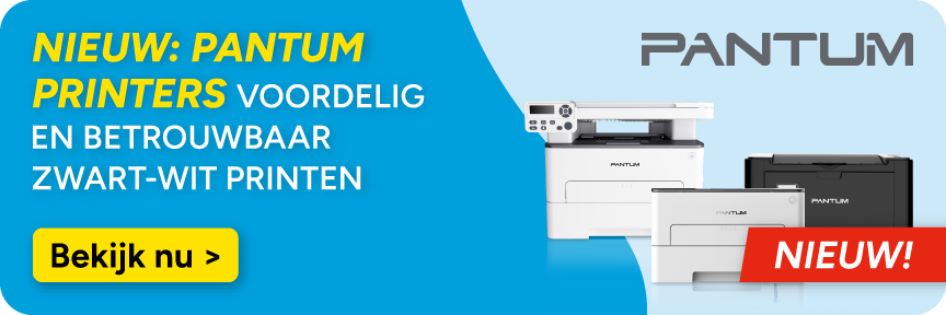 Nu 10% korting op ons huismerk Pantum printers