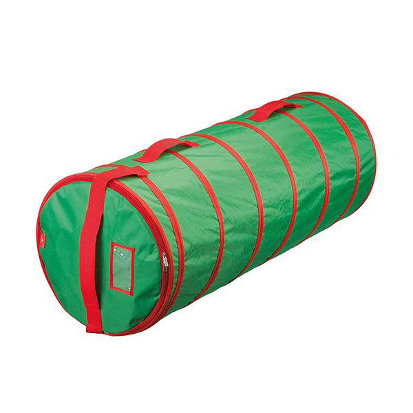 Sunware opbergtas voor kunstkerstboom Ø 46 x 115 cm groen/rood