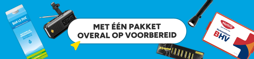 Met één noodpakket overal op voorbereid