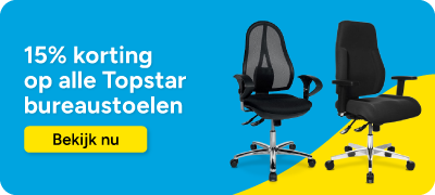 15% korting op alle Topstar bureaustoelen