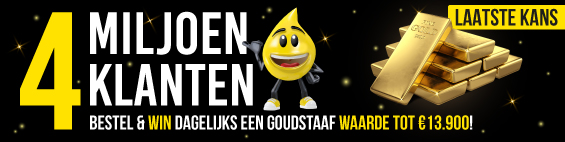 Win een goudstaaf! Waarde tot ca. 13.900 euro