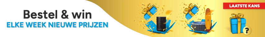 Bestel & win. Elke week nieuwe prijzen Bestel & win. Elke week nieuwe prijzen
