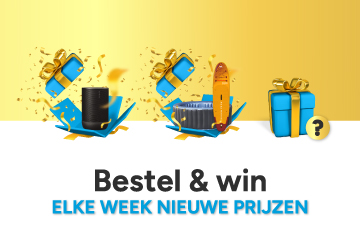 Bestel & win. Elke week nieuwe prijzen Bestel & win. Elke week nieuwe prijzen