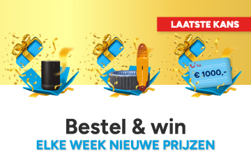 Bestel & win. Elke week nieuwe prijzen Bestel & win. Elke week nieuwe prijzen