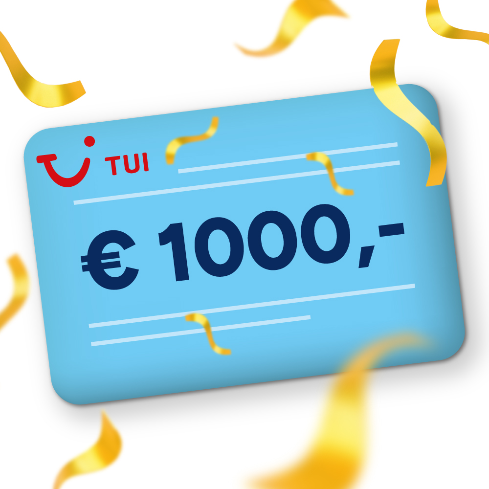 Maak kans op TUI-reischeque! Maak kans op TUI-reischeque!