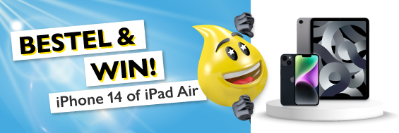 Win een iPhone 14 of iPad Air