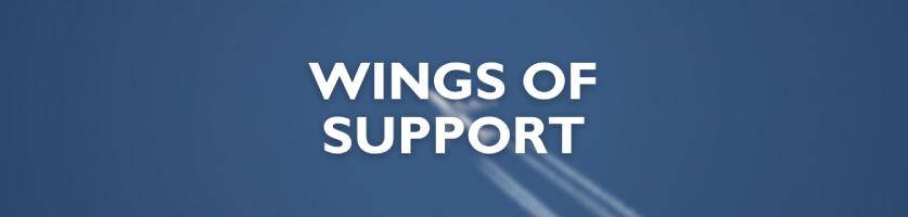 wings of support banner