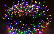 Kerstlicht gekleurd